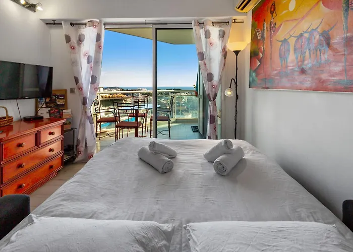 La Coquette - Sea View - Parking - Ac - Pool شقة نيس